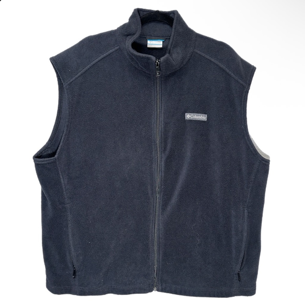 Columbia Men’s XXL Black Fleece Full Zip Vest